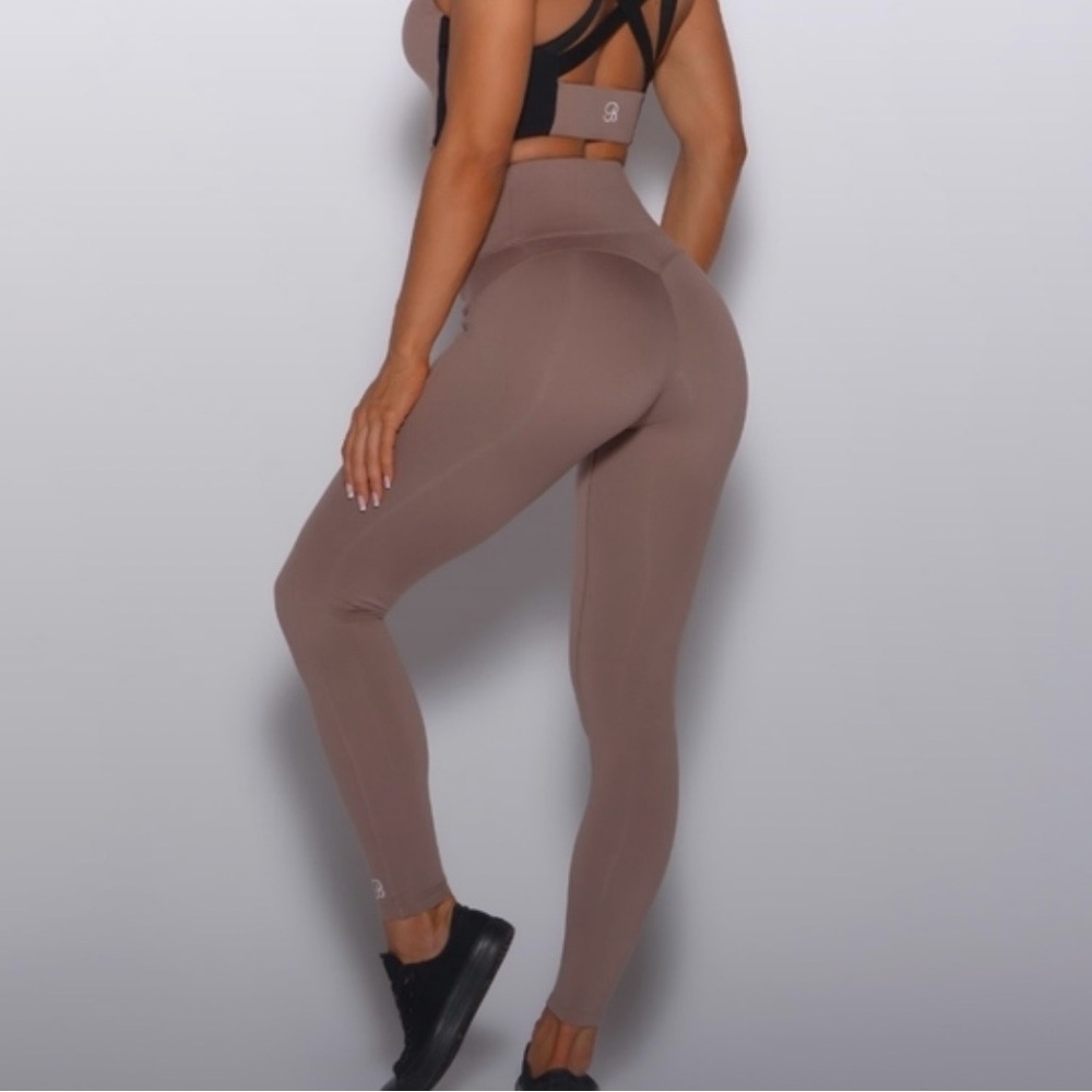 Bombshell Sportswear Mauve-Taupe High-Waist Sculpting Leggings